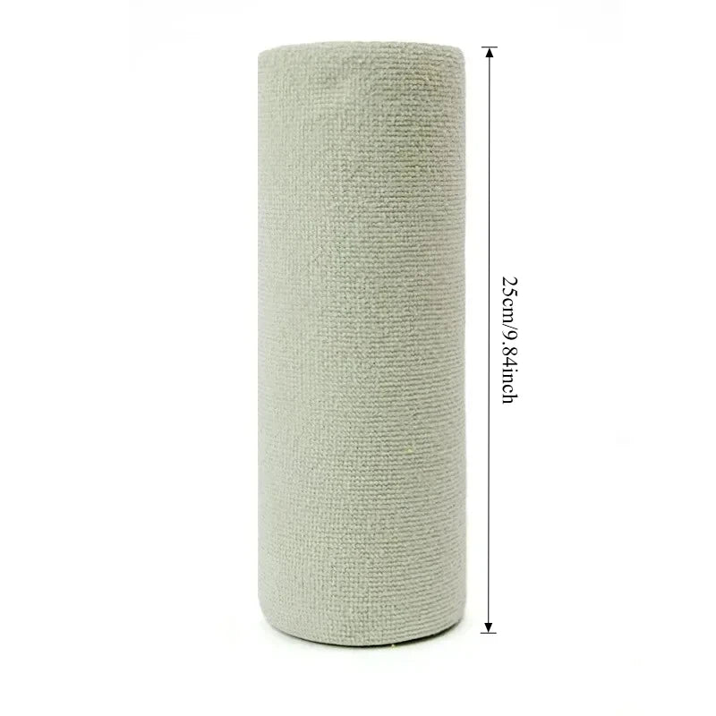 “Magic Reusable Microfiber Cleaning Roll – Sparkling Clean in Seconds!”