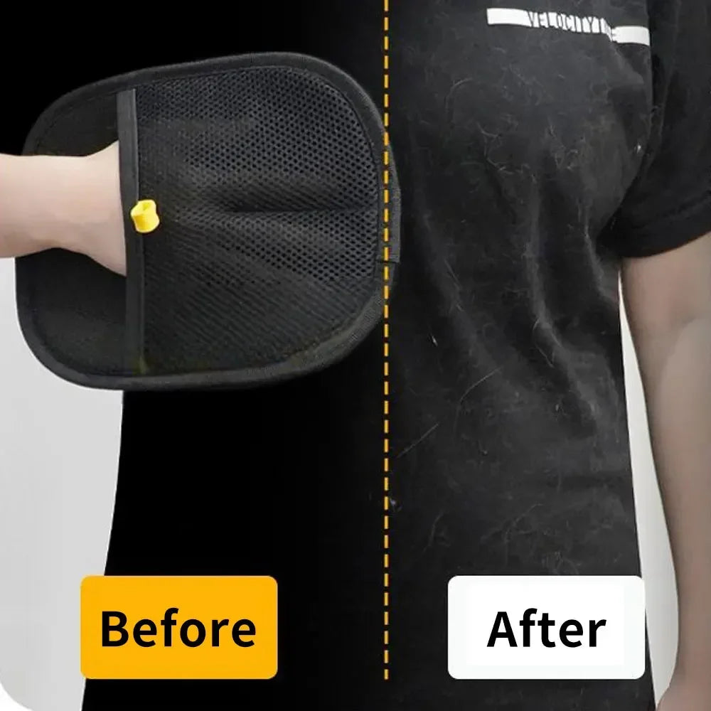 Pet Grooming Gloves – Gentle Hair Remover & Massage Brush for Dogs & Cats