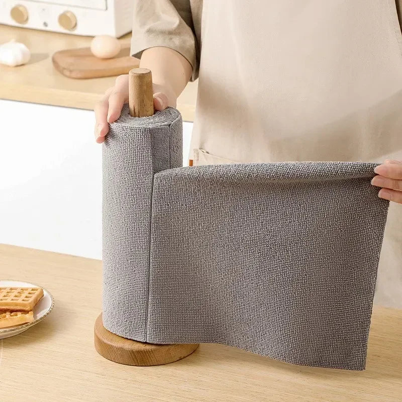 “Magic Reusable Microfiber Cleaning Roll – Sparkling Clean in Seconds!”
