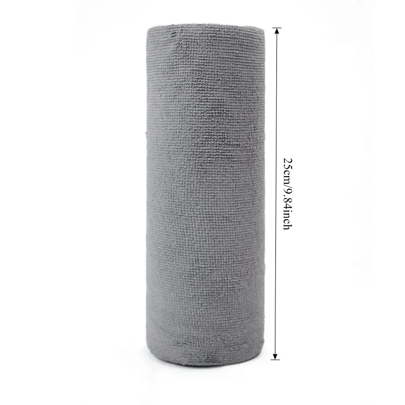 “Magic Reusable Microfiber Cleaning Roll – Sparkling Clean in Seconds!”