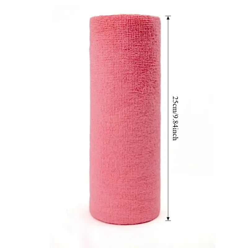 “Magic Reusable Microfiber Cleaning Roll – Sparkling Clean in Seconds!”