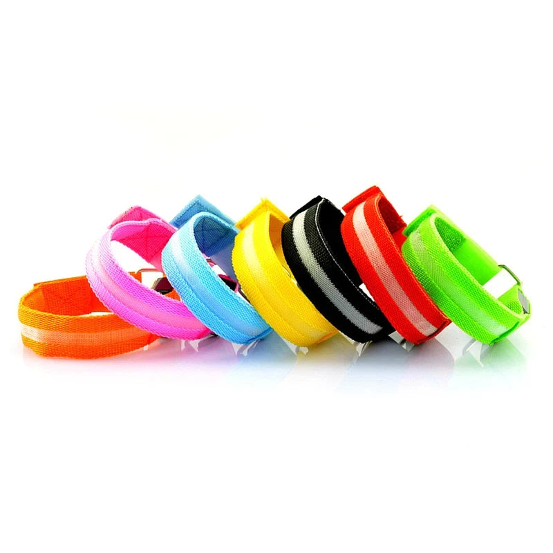LED Night Running Armband – USB Rechargeable Safety Light for Cycling, Jogging & Outdoor Sports
