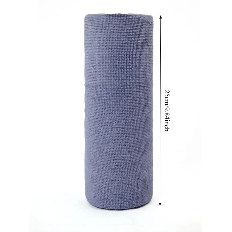 “Magic Reusable Microfiber Cleaning Roll – Sparkling Clean in Seconds!”